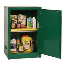 Eagle PEST25 Pesticide Safety Cabinet, Manual Closing, 1 Door, 23" Width x 35" Height x 18" Depth, 12 Gallon Capacity