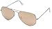 Ray-Ban. Rb3025 Classic Aviator Sunglasses, Matte Silver/Light Brown Mirrored Pink, 58 mm