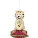Kitty on a Pillow Plush Christmas Ornament