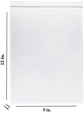 9" X 12", 4 Mil Clear Zip Lock Shipping & Storage Bags Great As Food Storage Bag, Pack of 100