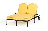 Florence Double Chaise with Cushions  - Brannon Redwood (5612-0000)    