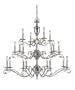 ELK Lighting Sophia 20-Light Chandelier In Polished Nickel
