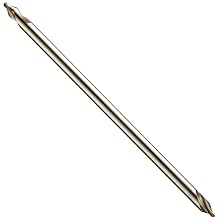 Precision Twist 76LO High Speed Steel Center Drill Bit, Uncoated (Bright) Finish, Round Shank, Spiral Flute, 60 Degree Point Angle