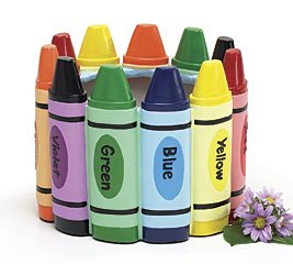 Colorful Crayon Planter For Classroom Or Children