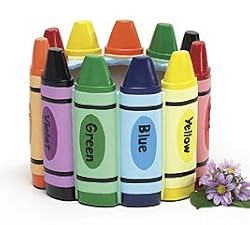Colorful Crayon Planter For Classroom Or Children's Room Decor