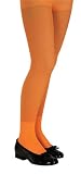 Girls Orange Glitter Tights
