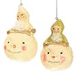 Nicol Sayre Wishes and Dreams Christmas Ornaments Set of 2