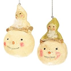 Nicol Sayre Wishes and Dreams Christmas Ornaments Set of 2