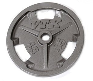 TROY VTX Grip Olympic Plate 45 lb 6 Plate Club Pack