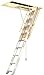 Werner A2208 300-Pound Duty Rating Aluminum Folding Attic Ladder, 8-Foot