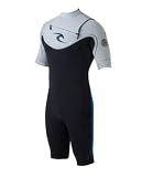 Rip Curl Mens E-Bomb Chest Zip Short Sleeve Springsuit