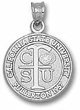 Fresno State Bulldogs Seal Pendant - Sterling Silver Jewelry