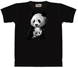 Panda Cuddle T-Shirt 100% Cotton Short Sleeve Teens & Adults Bear shirt