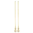 14K Yellow Gold 0.05 ct. Diamond Threader Earrings