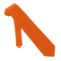 Solid Color Mens Tie - Burnt Orange