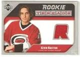2005-06 Upper Deck Rookie Threads #RTKN Kevin Nastiuk - Carolina Hurricanes (Piece of Authentic Jersey ) (Hockey Cards)