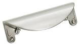 Amerock BP1592-G10 Inspirations Plain Cup 3-Inch Pull, Satin Nickel