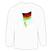 Long Sleeve T-shirt with country, international, Malawi