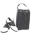 Black Leather Golf Shoe Bag