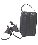 Black Leather Golf Shoe Bag