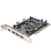 3-port firewire and 3-port USB 2.0 combo PCI card, VIA chipset, with cable