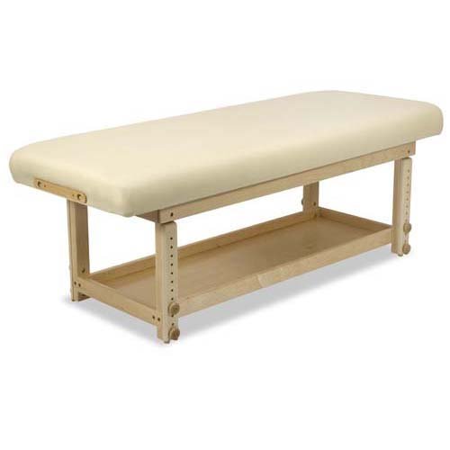 Taj Mahal Stationary Massage Table- Quickship Package: Fabric Color-Cloud