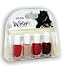 Each pack has one mini bottle of the Winter '06 colours: Catwalk, Congo Bongo, Jag-U-Are, and Wild Thing.