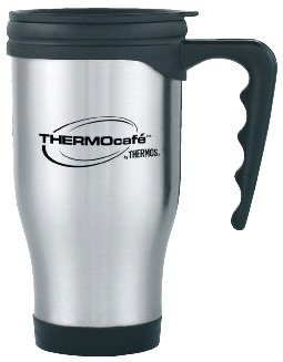 Thermos Thermocafe 2060 Steel Travel Mug, 0.4 Litre