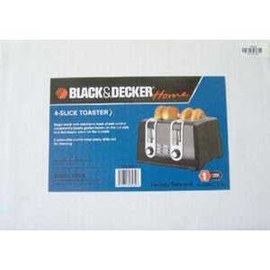 4 SLICE TOASTER BLACK (FACTORY SERVICED) by Black & Decker