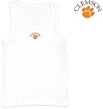NCAA Clemson University Tigers Collegiate Debut White Ladies Tank Top
