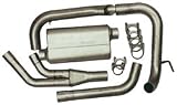 Flowmaster (17326) Single Rear Exit Exhaust Systems - All 2.25 Tubing, Incl. Hardware, Resonator, 50 Series Delta Flow Muffler, 3.50 Stainless Tip, Force II