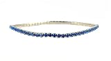 Anklet - A16 - Swarovski (tm) Crystal - Stretch ~ Sapphire (Blue)