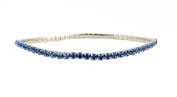 Anklet - A16 - Swarovski (tm) Crystal - Stretch ~ Sapphire (Blue)