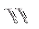 Peerless ACC 415 - Metal stud fastener kit (pack of 4 )