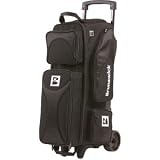 Flash Players Series Black Triple Bowling Ball Roller Bag