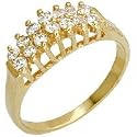Isady - Turkane - Bague femme - Anneau Plaqu&eacute; Or jaune 585/1000 - Oxyde de zirconium