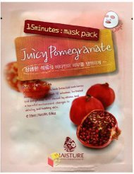 Naisture 15 Min. Collagen Essence Facial Mask Sheet Pack - Juicy Pomegranate 10pk (e 23ml) by Chom