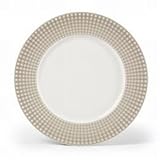 Crisscross Tan Dinner Plate, 10 1/2"