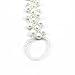 FANTASIEN Crystal Imitation Pearl Diamond Knitted Barefoot Sandals Adorn Extensible Foot Ring Anklet Chain (B)