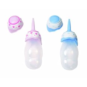 Zapf Creation Baby Born Doll Accessory Pink Bottle New