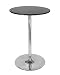 Winsome 93628 28 Inch Round Pub Table - Black with Chrome Leg