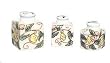 Dollhouse Miniature Set of 3 Porcelain Italian Cannisters