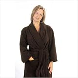 Plush Bathrobe Size: Large, Color: Glacier