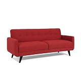 Orbit Convertible Sofa Color: Cardinal