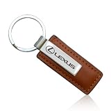 Lexus Brown Leather Key Chain
