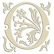 Monogram Embroidered Guest Towel - O - 1 Hand Towel