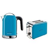 Kenwood K-mix Boutique 2slice Toaster Blue - TTM023 + Kenwood K-mix Boutique 1.6L Kettle Blue - SJM043