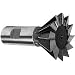 KEO 75086 High-Speed Steel Dovetail Cutter, Uncoated (Bright) Finish, Weldon Shank, 60 Degree Angle, 1" Cutter Diameter, 1/2" Shank Diameter, 7/16" Face Width