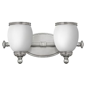 Hinkley Lighting 5482AN Light Vanity - Antique Nickel Loyola (2 x 100 Watt) Contemporary Lights