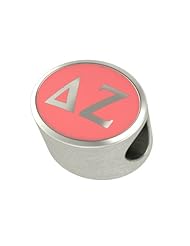 Delta Zeta Enamel Sorority Bead Charm Fits Most European Style Bracelets. High Quality Bead in Stock for Fast Shipping